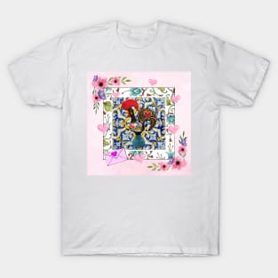 Galo de Barcelos, Portuguese Folk Art T-Shirt